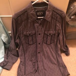 Buckle Black Button Up